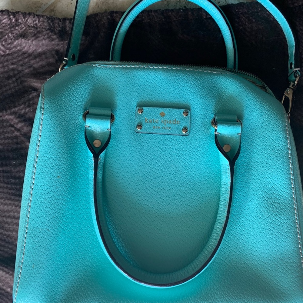 Kate Spade Aqua/ Tiffany Blue Purse 💙 - Picture 5 of 14